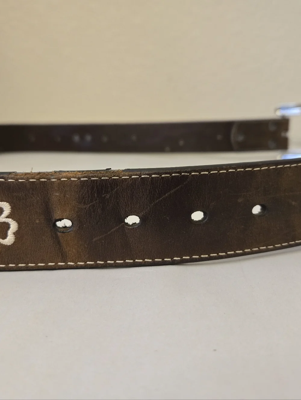 Ariat Women's Floral Rhinestone Concho Belt Sz M Genuine Leather Cowgirl Western